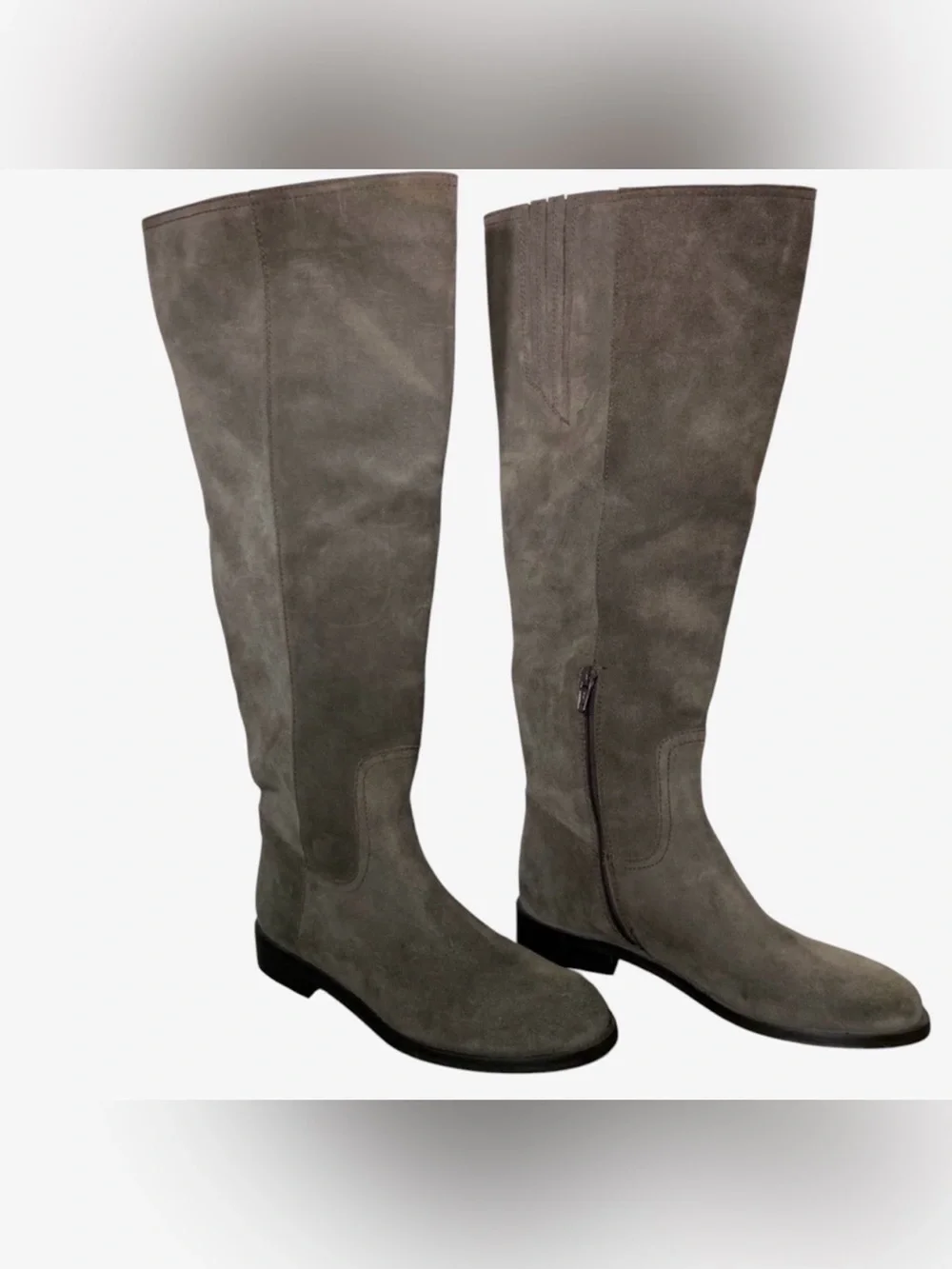 Garnet Hill Tall Italian Suede Riding Boots- woman’s size 6